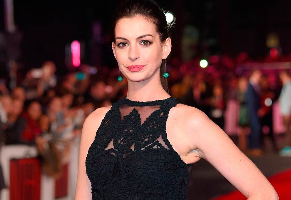 Celebrity Anne Hathaway Actresses United States Face Smile 