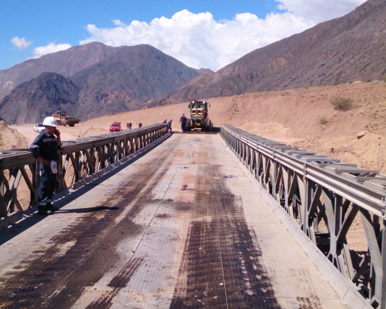 Fotogalería El Puente Bailey Quedó Instalado Sobre Ruta 7 Diario El Sol Mendoza Argentina 7765